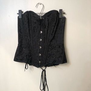 Black Corset || Tag says Small